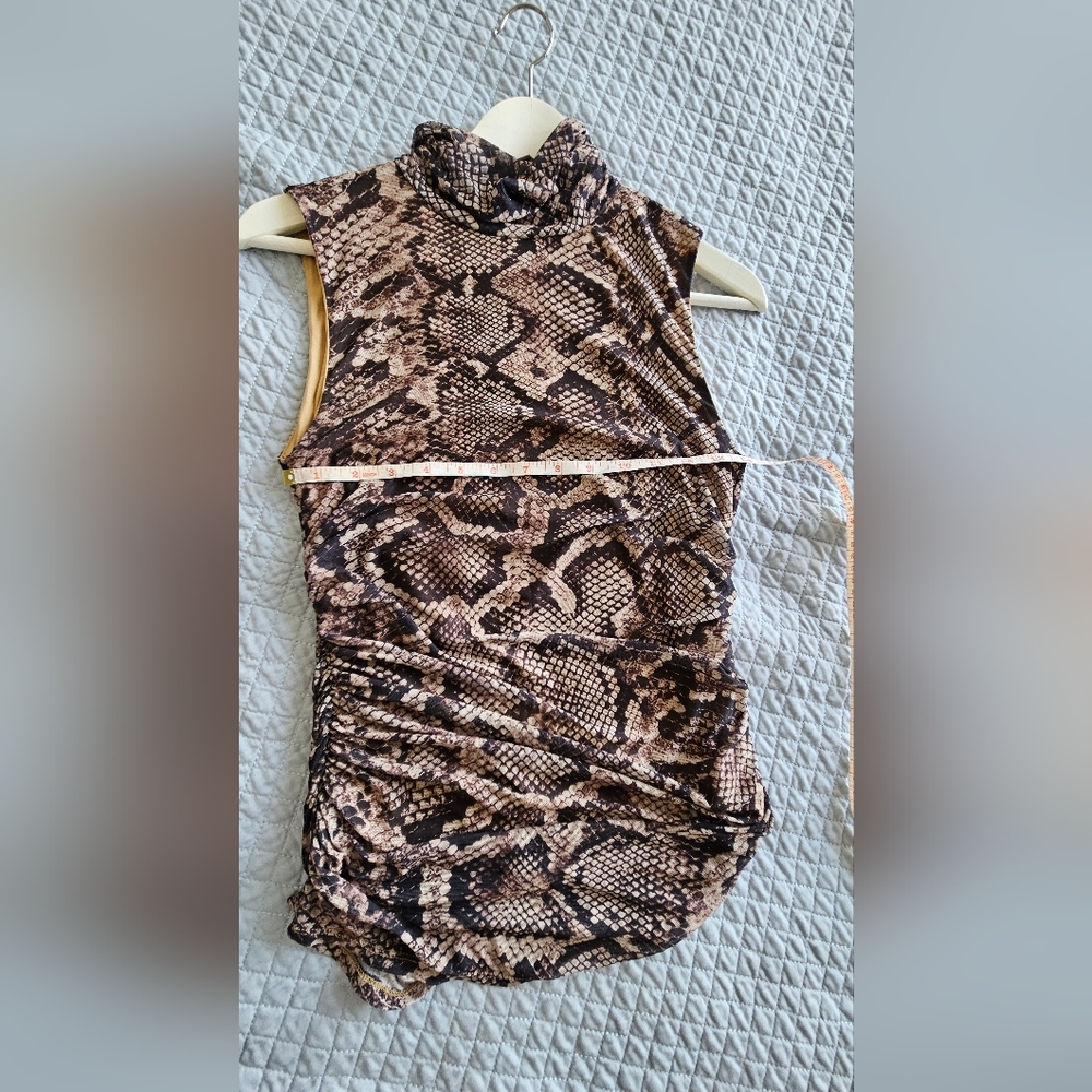 Blouse Animal Print  Brown and Tan